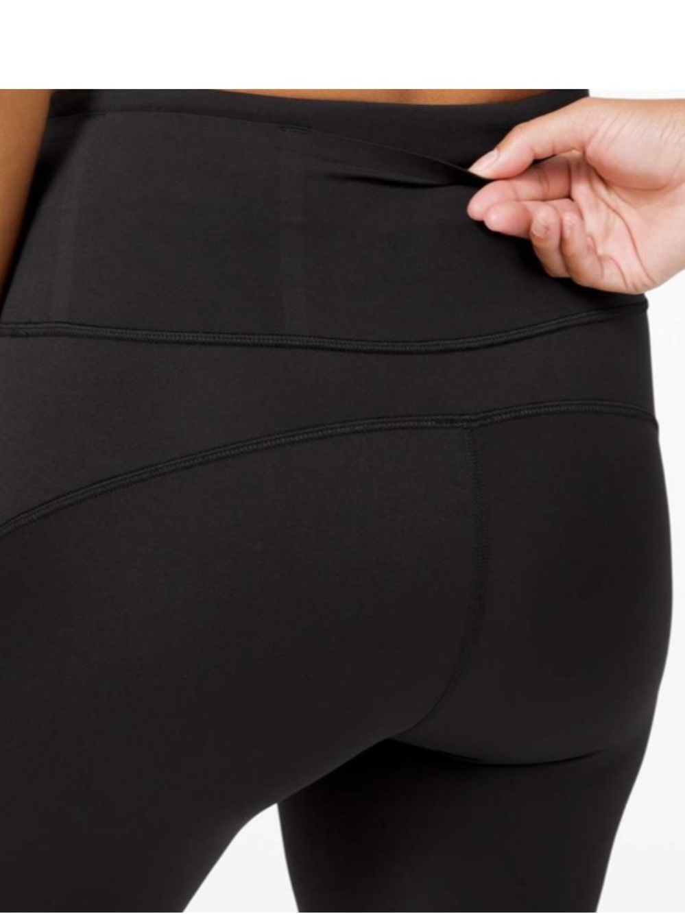 lululemon athletica Black Athletic Shorts with Hidden Waist Pocket